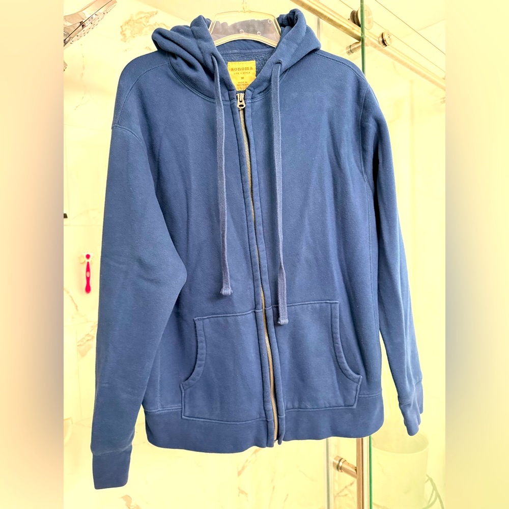 Sonoma Blue Full-Zip Hooded Sweatshirt